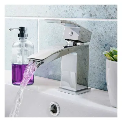 Tesa Waterfall Basin Mono Mixer Tap & Waste Chrome