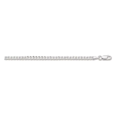 (26 Inch) Sterling Silver Light Curb Chain Necklace - 3mm Thick - Various Lengths - 16, 18, 20, 