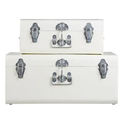 Premier Housewares Ivory Storage Trunks - Set of