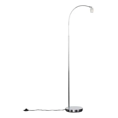 Modern Designer Style Polished Chrome Curved Stem Floor Lamp Base