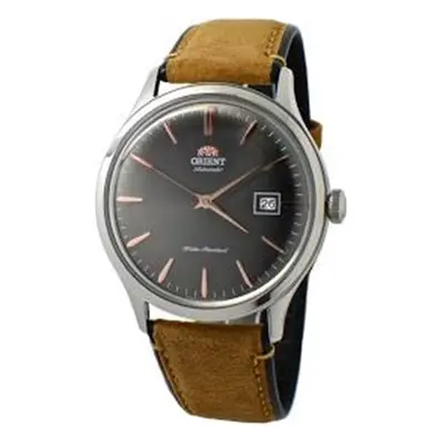 Orient FAC08003A0 Mens Bambino Version Grey Dial Tan Leather Band Watch