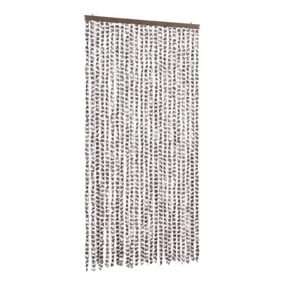 (taupe and white, x cm) vidaXL Fly Curtain Door Curtain Fly Screen Fly Blind Insect Curtain Chen