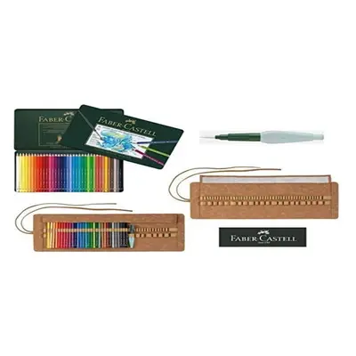 Faber-Castell A.DÃ¼rer Watercolour Pencils Set of with Metal Case, Water Brush and Art & Graphic