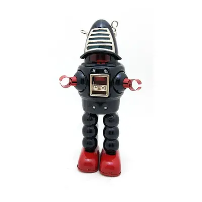 Classic Vintage Clockwork Wind Up Large Robot Photography Children Kids Tin Toys With Key