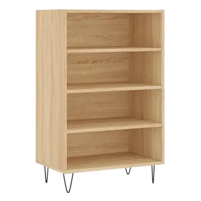 (sonoma oak) vidaXL Highboard Sideboard Cupboard Side Cabinet Sonoma Oak Engineered Wood