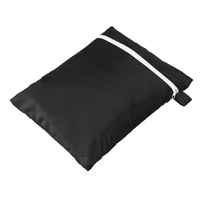 (Black) Outdoor Folding Chair Oxford Cloth Cover Waterproof Dustproof UV-resistant Garden Reclin