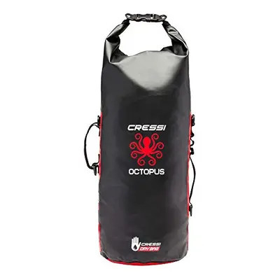 Octopus Dry Backpack - Multipurpose Waterproof Bag/Backpack, Black / Red, L