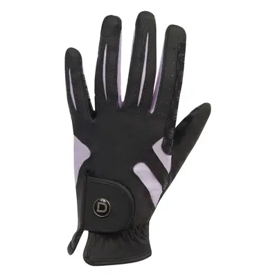 (Medium, Black/Pink) Dublin Unisex Cool-it Gel Touch Fastening Riding Gloves