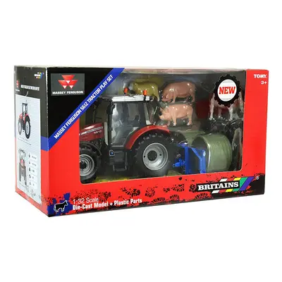 BRITAINS Massey Ferguson Tractor Playset 1:32 Farm Vehicle