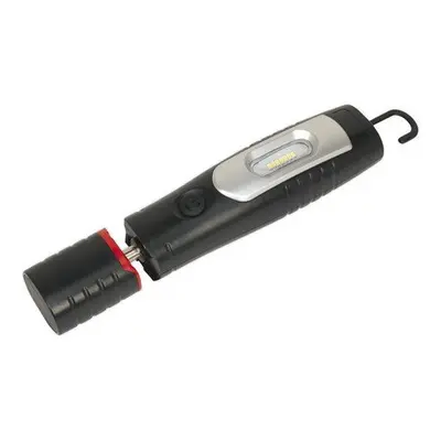 Sealey LED3602 Rechargeable Deg. Inspection Lamp SMD + 3W LED Black Lithium-ion