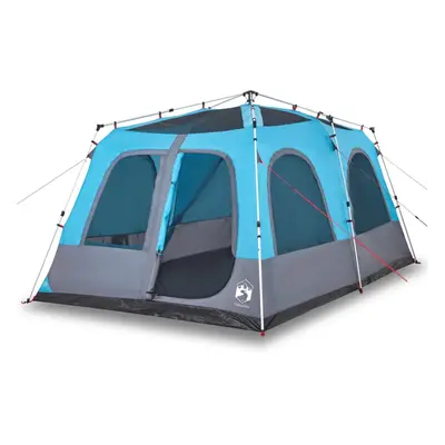 (Blue, x x cm) vidaXL Family Tent Dome 8-Person Lightweight Tent Camping Tent Quick Release