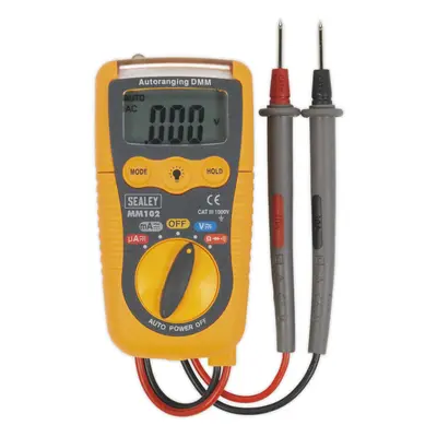 Lightweight Auto-Ranging Digital Multimeter - LCD Display - Plastic Housing