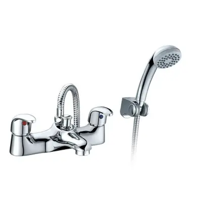 Alnore Bath Shower Mixer Tap And Handset Complete Set Chrome