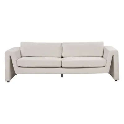 Velvet Sofa Light Beige MAUNU