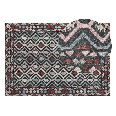 Wool Area Rug x cm Multicolour HAYMANA