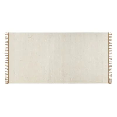 Jute Area Rug x cm Light Beige LUNIA