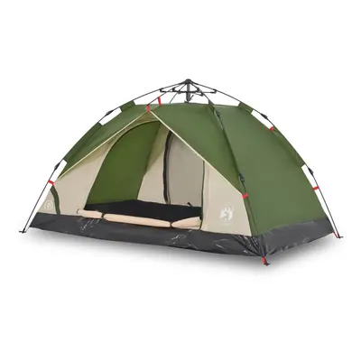 (green, 3-person) vidaXL Camping Tent Dome 2-Person Tent White Blackout Fabric Quick Release