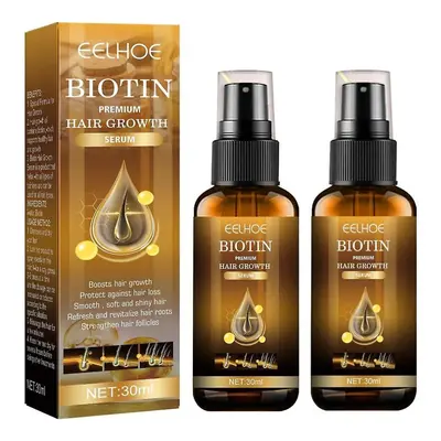 (2PCS) 1-3pcs Biotin Hair Growth Spray Anti Hair Loss Fast Regrowth Scalp Treatment