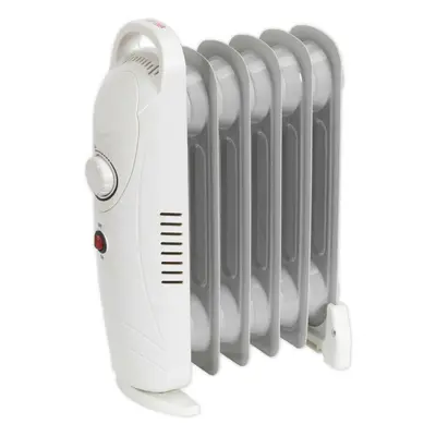 800W Element Mini Oil-Filled Radiator - Thermostat Control - Auto Shut Off