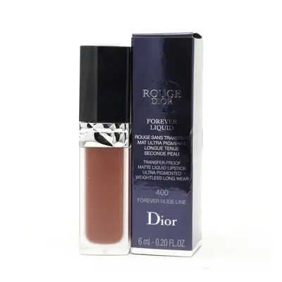 (400 Forever Nude Line) Dior Rouge Dior Forever Liquid Transfer-Lipstick 0.20oz/6ml New With Box