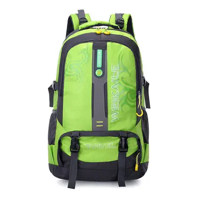 (Green) 50L Climbing Backpack Waterproof Sports Travel Hiking Shoulder Bag Portable Unisex Rucks