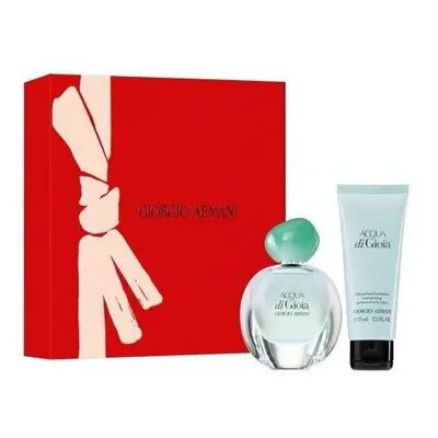 Acqua Di Gioia Pcs Set: Oz Eau De Parfum Spray + 2.5 Body Lotion (Hard)