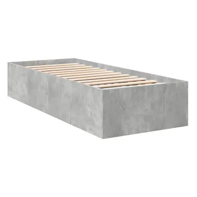 (concrete grey, x cm/ cm) vidaXL Bed Frame Bed Base Sonoma Oak 75x190 cm Small Single Engineered