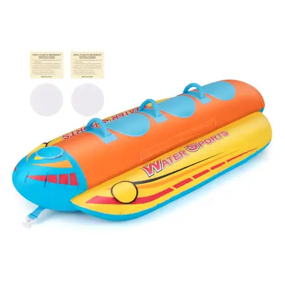 Towable Tube For Boating Riders Inflatable Banana Boat w/Cover