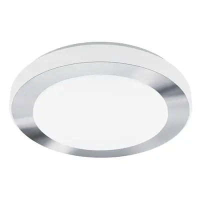 Wall Flush Ceiling Light Colour White Chrome Shade White Plastic Bulb LED 16W