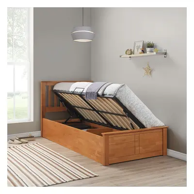 Frankie Oak Wooden Ottoman Storage Bed