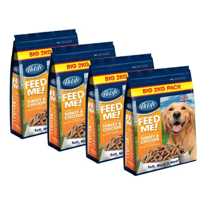 HiLife Feed Me! Dog Food Turkey Chicken and Fresh Vegetables with Bacon '8kg Bulk Box'