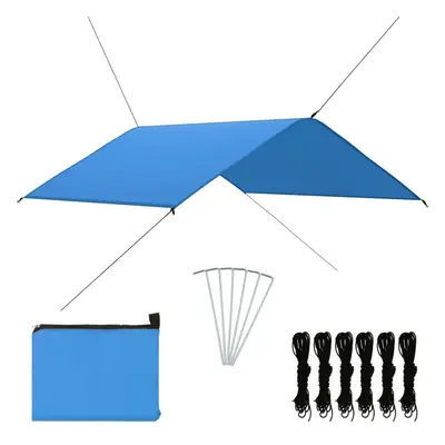 Outdoor Tarp 4x4 m Blue