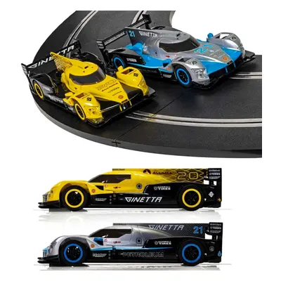 Scalextric Ginetta G60-LT-P1 LMP - Blue & Yellow Slot Car Twin Pack