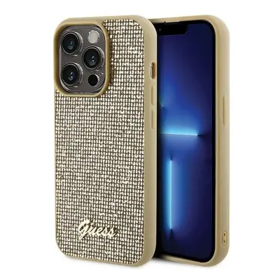 Guess Disco Metal Script Case for iphone Pro 6.1" Gold - GUHCP15LPMSDGSD