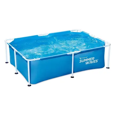 Summer Waves 2.13m x 61cm Metal Frame Above Ground Outdoor Backyard SwimPool