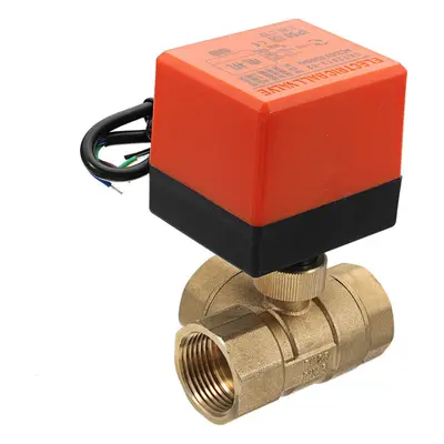 (1-1/4inch) 1/2" 3/4" 1" Motorized Electric Brass Way Ball Valves Female Wire AC 220V Full Port 