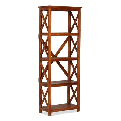 vidaXL Solid Wood Acacia Bookshelf Honey Finish 60x30x160 cm Standing Shelf