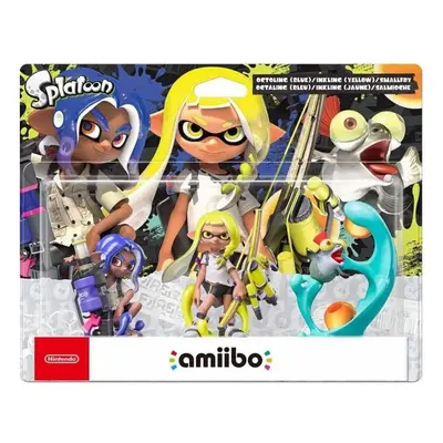 Nintendo Amiibo Character Pack Octoling Blue, Inkling Yellow & Smallfry Splatoon Collection