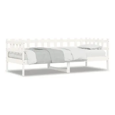 (white, x cm) vidaXL Day Bed Bedroom Sofa Bed Guest Bed Frame Daybed Couch Solid Wood Pine