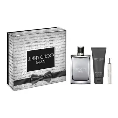 Jimmy Choo Man Pcs Set: 3.3 Edt Sp + 0.25 Oz Edt Sp + 3.3 After-Shave Balm