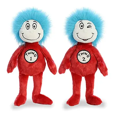 Aurora Plush Bundle of 2, 12" Thing & Thing 2, Multicolor