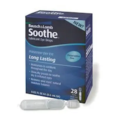 Bausch & Lomb 729112-BX 0.02 oz Soothe Lubricant Eye Drops - Pack of