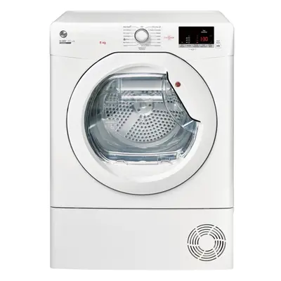 Hoover HLE C8DE Condenser Tumble Dryer - 8kg - White - B Rated - Freestanding - HLEC8DE