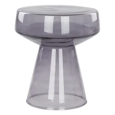 Glass Side Table Grey LAGUNA