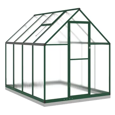 (green, x x cm) vidaXL Greenhouse with Base Frame Walk in Grow House Anthracite Aluminium