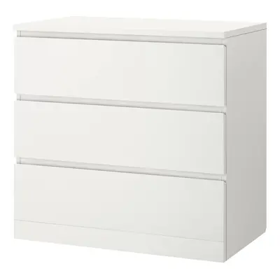 Ikea MALM Chest of drawers, white 80x78 cm