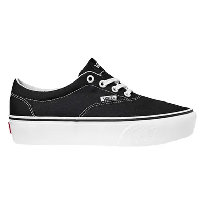 (6.5 UK, Black/White) Vans Womens Doheny Platform Canvas Low Rise Trainers Sneakers Shoes