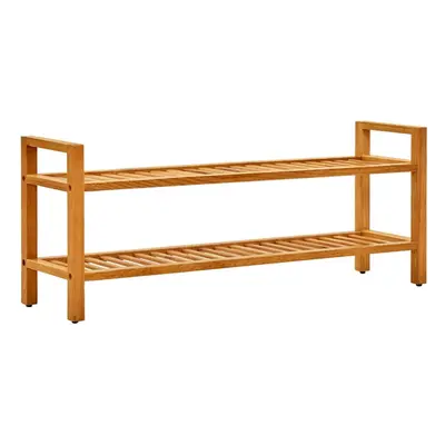 vidaXL Solid Oak Wood Shoe Rack with Shelves Wooden Shoe Stands Storage