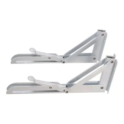 2Pcs White Shelf Bracket Kitchen Counter Extensions Support Frame