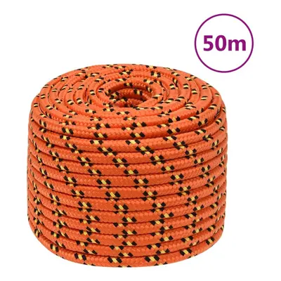 (orange, mm/ m) Marine Rope Dock Coil Boat Line Polypropylene Rope Multi Sizes Multi Colours